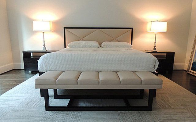 Banco decorativo para pie de cama